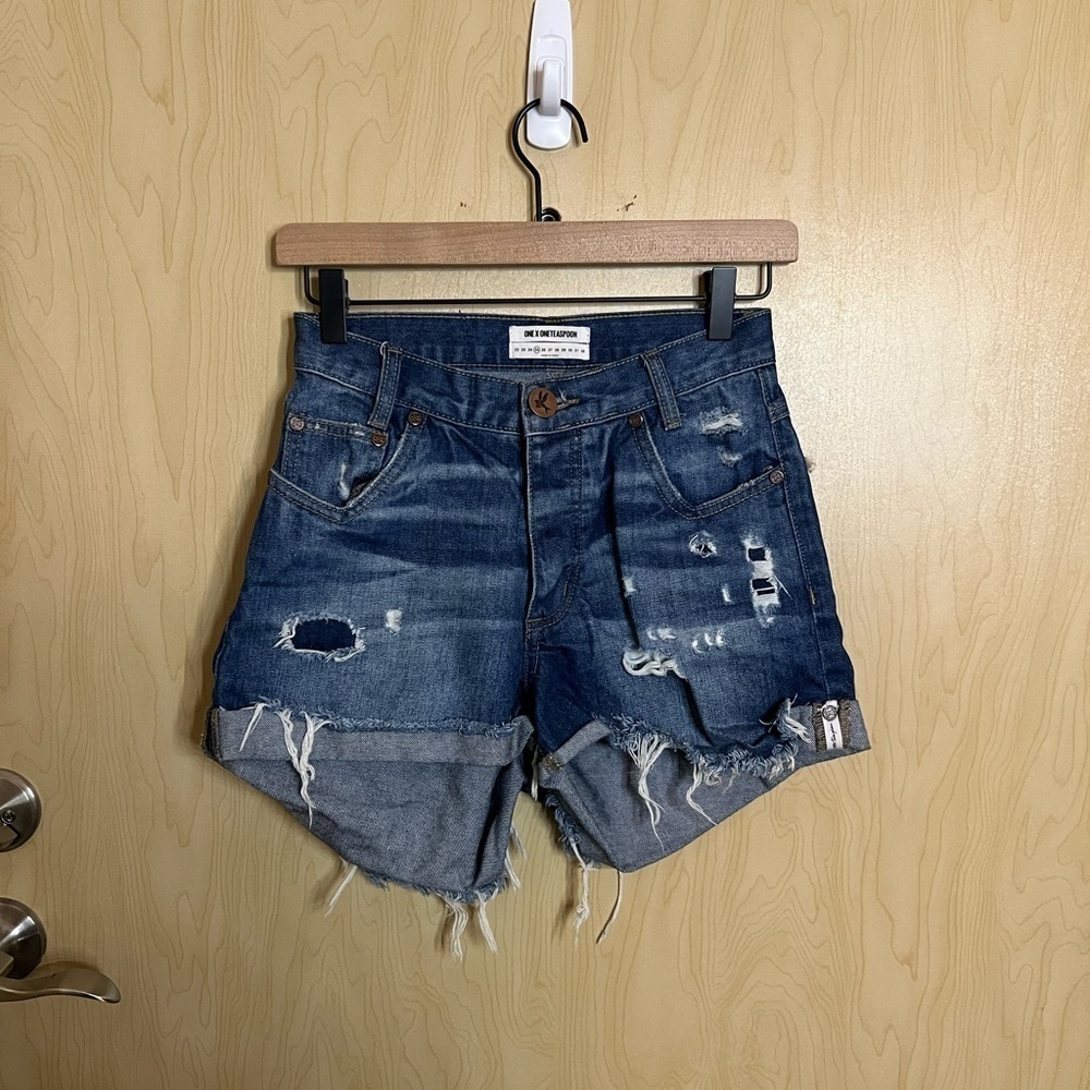 One X One Teaspoon Jean Shorts